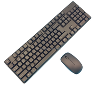 Set Keyboard dan Mouse Nirkabel Murah Langsung dari Pabrik dengan Logo Kustom, Combo Bahasa Global untuk Desktop Kantor