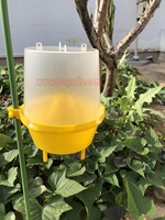 Buiten- en binnengebruik plastic feromoon lokmiddel fruitvlieg flesval gereedschap emmertype geel transparant voor alle seizoenen