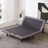 Cadre de lit réglable avec télécommande, design moderne, taille King et Super King, sommier en métal pliable, montage facile, capacité 250-400 kg