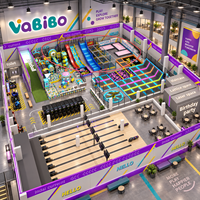 Aire de jeux intérieure sur le thème de la princesse Vabibo, trampoline, bowling, jeux d'arcade, salle de jeux VR laser, piscine à balles, personnalisable pour enfants