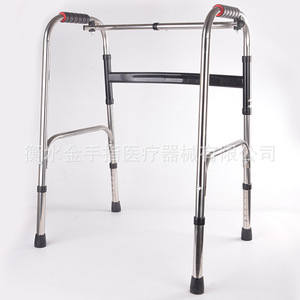 Déambulateur pliant en acier inoxydable, antidérapant, durable, réglable en hauteur, pour personnes âgées et utilisateurs en convalescence - Product Image 5