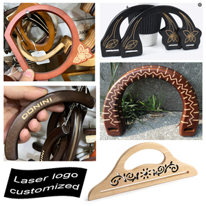 Asas Redondas de Madera <span class=keywords><strong>para</strong></span> Bolsos, Asas de Madera Maciza <span class=keywords><strong>para</strong></span> Carteras y Marcos <span class=keywords><strong>para</strong></span> Bolsos, <span class=keywords><strong>para</strong></span> Bolsos Hechos <span class=keywords><strong>a</strong></span> Mano y Bolsos Tejidos, Manualidades DIY - Product Image 3