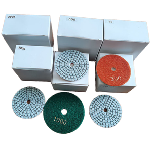50 # -3000 #   Discos de Polimento Diamante Úmido de 4 Polegadas para Granito, Pedra, Concreto e Mármore para Moedores ou Polidores - Product Image 2