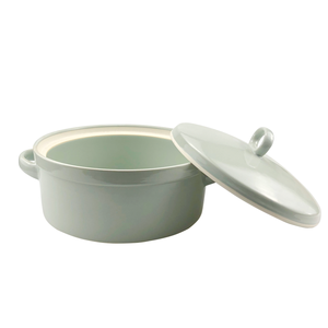 Olla grande de cerámica antiadherente para cazuelas con ollas con tazones calefactores y cacerolas para cocinar guisos - Product Image 4