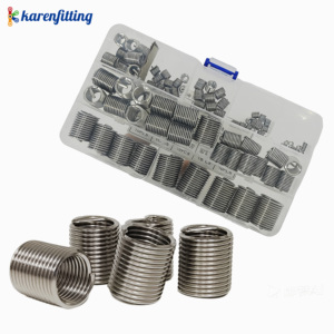 Assortiment d'inserts filetés en acier inoxydable M3 M4 M5 M6 M8 M10 M12 M14 M16 pour la réparation des trous abîmés - Product Image 1