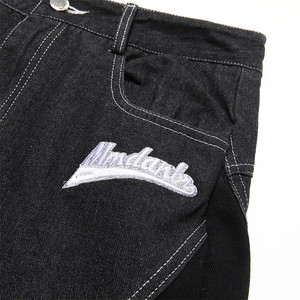 Custom Design Fashion Summer Y2k Style Jeans da <span class=keywords><strong>uomo</strong></span> Short High Street <span class=keywords><strong>Bermuda</strong></span> pantaloncini larghi lavati larghi per <span class=keywords><strong>uomo</strong></span> - Product Image 3