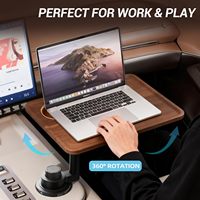 Support de téléphone portable en bois moderne, table carrée surélevée flottante pour le thé et le bureau, accessoires incontournables