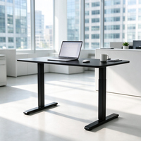 Cadre de bureau électrique à tube inversé, réglage à 2 niveaux, extensible, pour bureau, vente en gros directe usine chinoise, MOQ 1 pièce