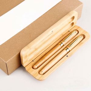 Juego de Bolígrafos de Bambú Personalizados - Bolígrafos de Madera Grabados a Medida para Regalos Corporativos y Artículos Promocionales - Product Image 4