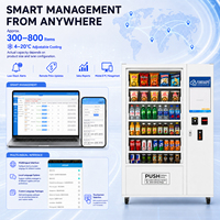 Máquina Expendedora de Aperitivos y Bebidas con Pantalla Táctil de 21.5 Pulgadas, Pago Flexible y Gestión Remota