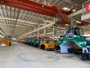 Chất thải thực phẩm ủ phân bón hữu cơ thiết bị lên men Crawler compost Turner Mixer máy để làm phân bón hữu cơ - Product Image 6