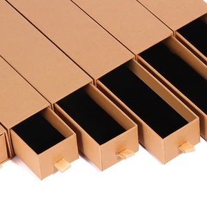 <b>Cardboard</b> Paper Jewelry <b>Box</b> <b>Long</b> Rectangle Paperboard Drawer Style Jewelry Gift <b>Box</b> Jewelry <b>Box</b> with Custom logo - Product Image 2