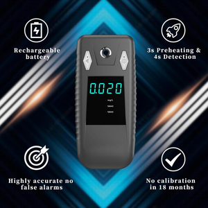 Alcootest personnel à pile à combustible, détecteur d'alcool numérique au design élégant, moniteur d'alcool fiable pour adultes matures et responsables - Product Image 4