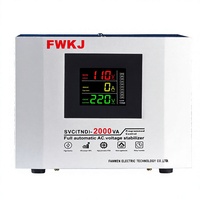 Régulateur de tension intelligent monophasé entièrement automatique 2000VA neuf avec écran LCD pour usage domestique 50Hz