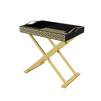 Plateau vertical en bois sculpté, motif feuille d'or, 10 pièces, pour rangement et décoration, peinture, laque, pour maison/hôtel/banquet