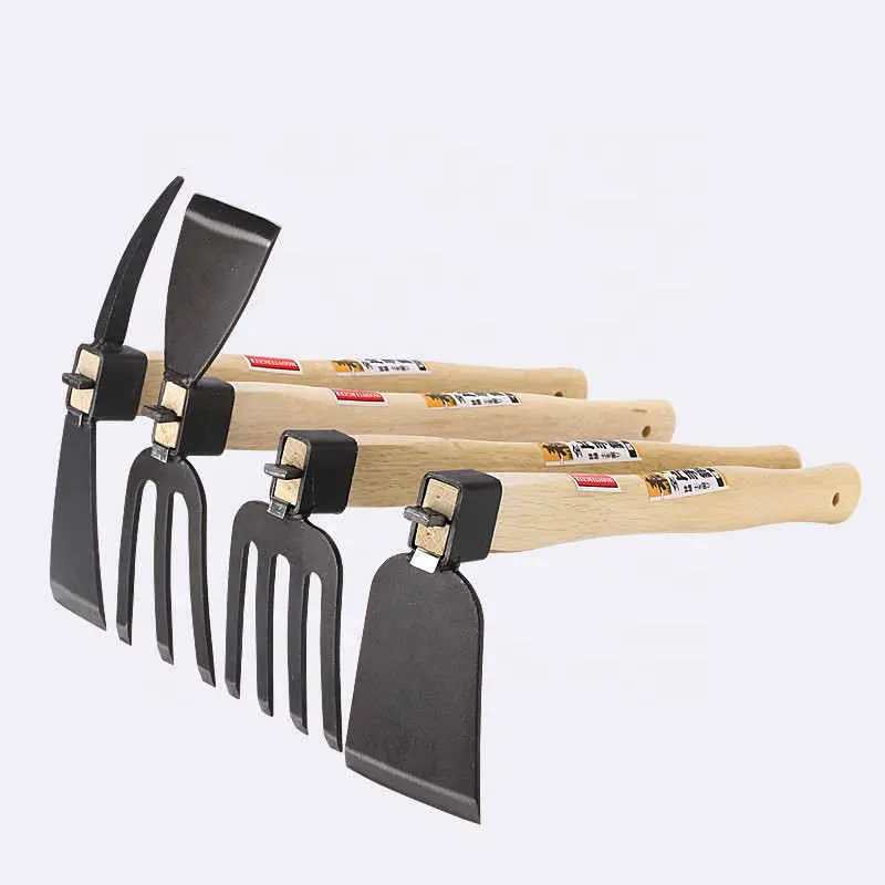 High quality gardening tool Wooden handle hoe for Home Garden Farming Agriculture flower planting hand tools