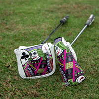 Couvre-chef de putter en cuir personnalisé OEM Couvre-tête de club de golf Couvre-tête de putter magnétique de qualité supérieure personnalisé Couvre-lame de putter