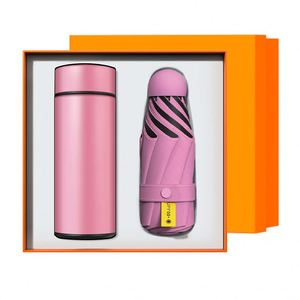 Ensemble Cadeau d'Entreprise VIP Promotionnel 2-en-1 Pratique : Thermos et Parapluie en Acier Inoxydable – Fête des Pères, Pâques - Product Image 4