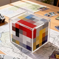 Boîte de présentation professionnelle en acrylique transparent pour cartes Elite Trainer Box avec couvercle magnétique – Prix de gros