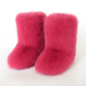 Botas de Nieve de Plataforma con Diseño de Peluche Suave y Antideslizantes para Mujer, Botas de Piel Sintética con Peluche para Fiestas - Product Image 6