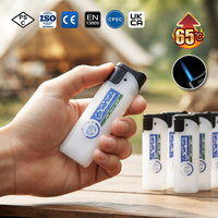 Briquet à flamme jet en plastique résistant à la chaleur 65°C - Rechargeable, coupe-vent, torche de poche pour la vente en gros au Moyen-Orient