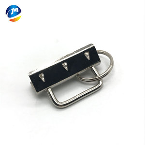 Clip de cola de hierro Llavero Fob Llavero de pulsera de algodón con anillo dividido Empaquetado en bolsa Producto de hardware - Product Image 3