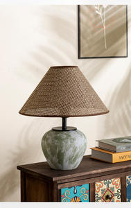 Nueva lámpara de mesa de cerámica Retro de estilo chino, luz nocturna para sala de estar, estudio, Hotel, sala de juntas, Vela decorativa de ambiente - Product Image 6