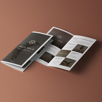 Livre d'instructions à quatre volets, affiche imprimée couleur à trois volets