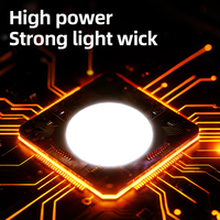 Nouvelle lampe frontale numérique portable à zoom électrique avec trois modes d'éclairage et affichage numérique, idéale pour les travaux extérieurs