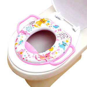 Sedile WC per Bambini, <span class=keywords><strong>Vasino</strong></span> per l'Addestramento alla Toilette per Ragazzi e Ragazze, Potties Sicuri per Bambini con Maniglie Rosa - Product Image 1