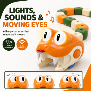 Jouet Serpent Magnétique Télécommandé avec Jeu de Combat Amusant, Serpent Affamé, Cadeaux, Jouet Serpent Électrique Télécommandé qui se Mange Soi-même pour Enfants - Product Image 2