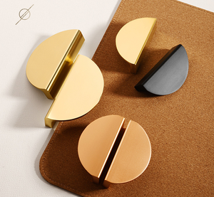 Modern and Simple Semi-circular Aluminum Alloy Paired <b>Black</b> Handle - Product Image 4