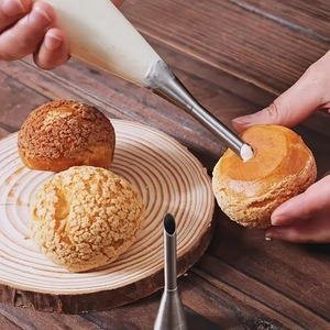 Boquilla de Acero Inoxidable Larga para Rellenar con Crema, Inyector de Crema, Punta de Repostería para Decorar Pasteles, Cupcakes, Donuts, Eclairs y Postres - Product Image 3