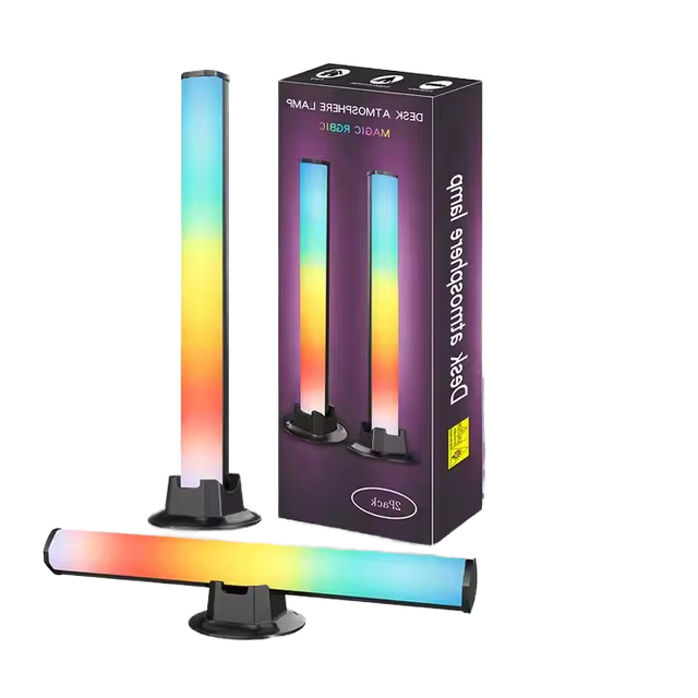 RGB Desktop Sound Pickup Light Gaming Music Rhythm Ambient Light Night Light Floor Lamp Table Lamp Ornament Sync Flash