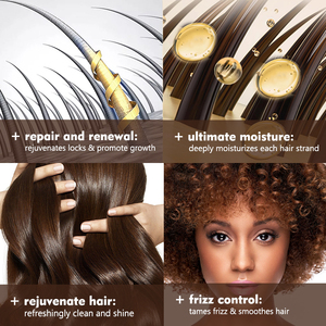 Shampooing hydratant aux fruits naturels anti-frisottis et contrôle de la croissance des <span class=keywords><strong>cheveux</strong></span> pour <span class=keywords><strong>cheveux</strong></span> <span class=keywords><strong>bouclés</strong></span> - Product Image 4