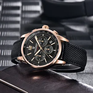 Montres <span class=keywords><strong>Pagani</strong></span> Design YS008, nouvelles montres de luxe pour homme, style décontracté, quartz, résistantes à l'eau 100 m, verre saphir, acier inoxydable. - Product Image 5