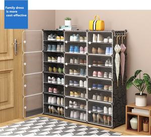 Étagère à <span class=keywords><strong>chaussures</strong></span> portable anti-poussière, armoire de rangement minimaliste moderne, montage gratuit, étagère à <span class=keywords><strong>chaussures</strong></span> - Product Image 4