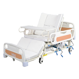 Lit médical métallique réglable à roulettes, fourni par l'usine, <span class=keywords><strong>pour</strong></span> les soins à <span class=keywords><strong>domicile</strong></span>, les hôpitaux, les soins aux <span class=keywords><strong>personnes</strong></span> âgées et la réadaptation. - Product Image 5