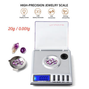 Vente en gros 0.001g/20g mini poids d'équilibre LCD numérique <span class=keywords><strong>milligramme</strong></span> bijoux de poche <span class=keywords><strong>balance</strong></span> de diamant poids d'équilibre Portable - Product Image 2