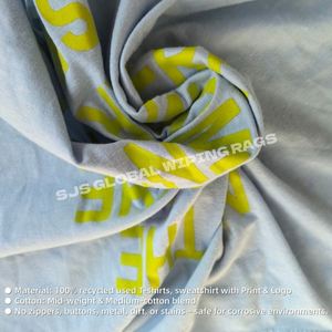 ผ้าเช็ดฝุ่นดูดซับสูง ทนทานต่อสิ่งสกปรก ผ้าฝ้าย 100% ผ้าเช็ดทำความสะอาด ผ้าเช็ดเสื้อยืดสีสำหรับทำความสะอาด - Product Image 4