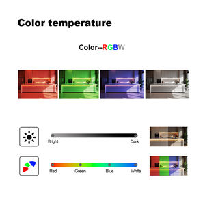 Tira de LED RGBW con Cambio de Color PERFECT SK6812 SMD5050 60LED/M 12.5W/M DC5V 6mm PCB IP20 Control Remoto Iluminación Decorativa para Paisajes - Product Image 4