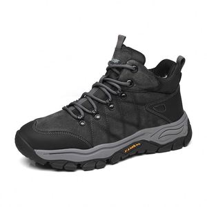 Nouveautés Hiver 2026 : Bottes décontractées d'extérieur pour hommes en cuir véritable et laine, semelle souple antidérapante et chaussures de neige chaudes - Product Image 5