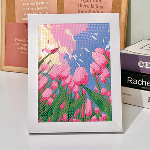 Meilleures ventes : Kits de peinture diamant 5D Tulipe pour adultes débutants – <span class=keywords><strong>Art</strong></span> mural <span class=keywords><strong>floral</strong></span> pour salon, artisanat DIY facile, décoration intérieure, cadeau - Product Image 1