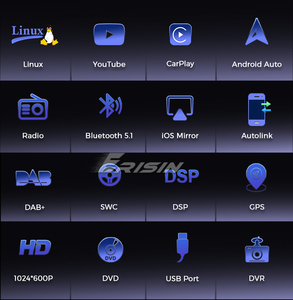 Erisin ES634V Autoradio Linux 7" con DAB+ DSP EQ a 16 Bande, CarPlay Wireless, Android Auto, Avvio Rapido per VW Golf Jetta Polo - Product Image 3