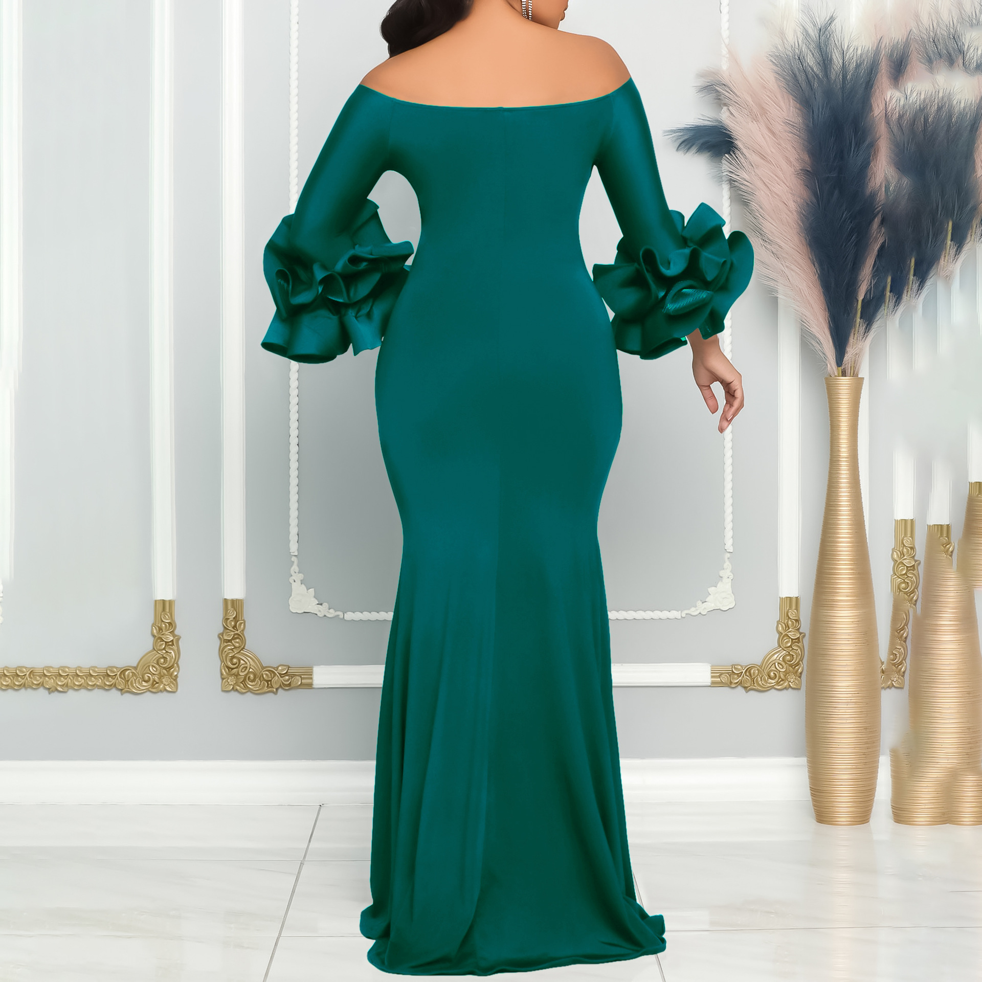 Wholesale Whole girls 21st birthday emerald green women best dress for farewell party 21st birthday party dresses latest party wear dress for ladies