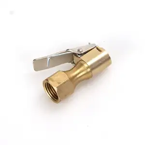 High quality brass air pump clip inflator fittings tire inflating nozzle auto repair tool air chuck