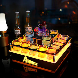 Exhibidor de Vino Acrílico Transparente Portátil Moderno de 3 Niveles - Estante Apilable para Fiestas, Bodas y KTV - Product Image 4