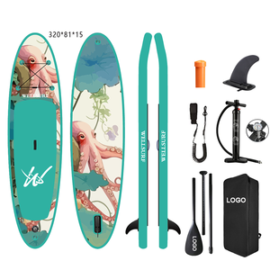 กระดานโยคะ SUP ขนาด 10'6/320 ซม. สำหรับกีฬาทางน้ำ พายเรือแบบเป่าลม ขายตรงจากโรงงาน สีฟ้า กระดานโยคะ SUP - Product Image 1