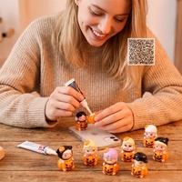 Halloween feestversiering tafeldecoratie slijmcharms slijm accessoires Trick or Treat Boo mandvullers schattige mini-pompoen figuurtjes