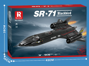 Nouvelle arrivée Reobrix SR 71 noir oiseau <span class=keywords><strong>avion</strong></span> briques de construction bricolage jouets modèles jouets pour enfants blocs de construction - Product Image 6